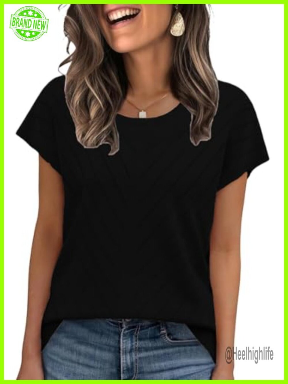 Short Sleeve Sweater Women Crewneck Lightweight Knit Summer Top Casual Work